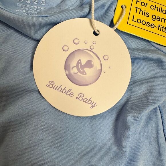 NWT Bubble Baby Toddler Boy Bamboo Blue Casual Short Set/Pajama - Size 18-24M - Picture 3 of 5